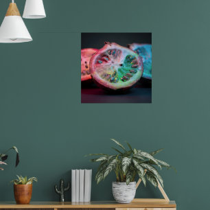 Poster de Arte de Fruta Exótica Citrus Neon II V