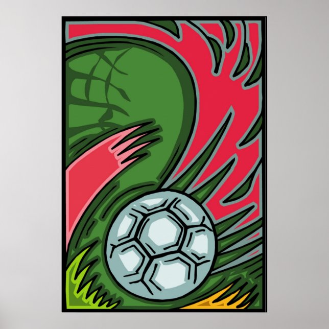 Poster de Arte de Futebol (Frente)