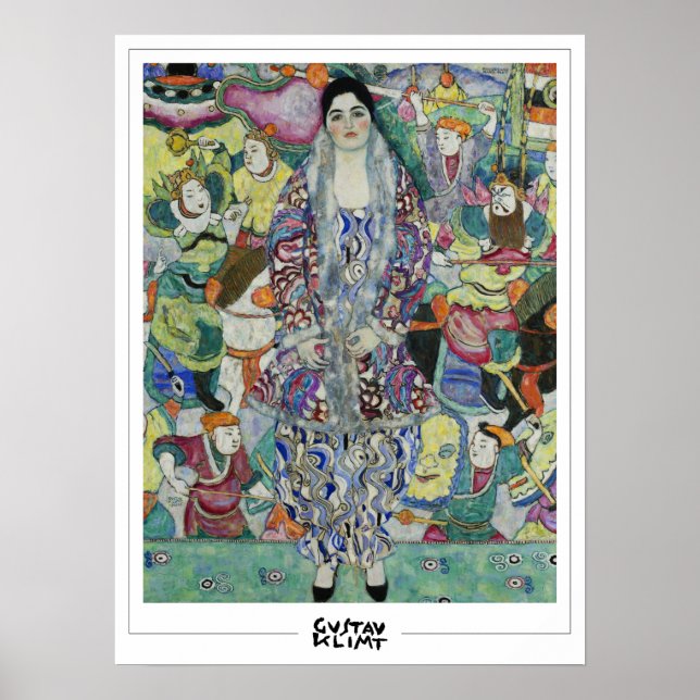 Pôster de Arte de Gustav Klimt Zedign #85 (Frente)