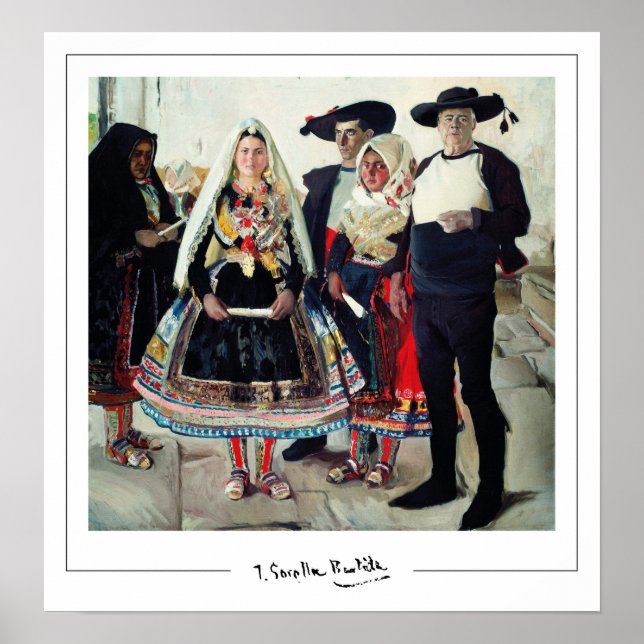 Pôster de arte de Joaquín Sorolla Zedign #3 (Frente)