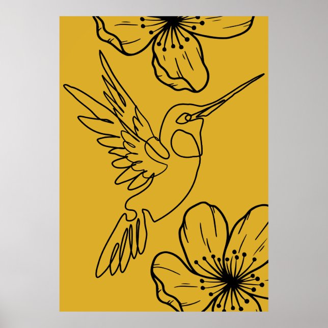 Poster de Arte de Linha Minimalista (Frente)