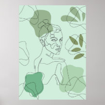 Poster de Arte de Linha Minimalista