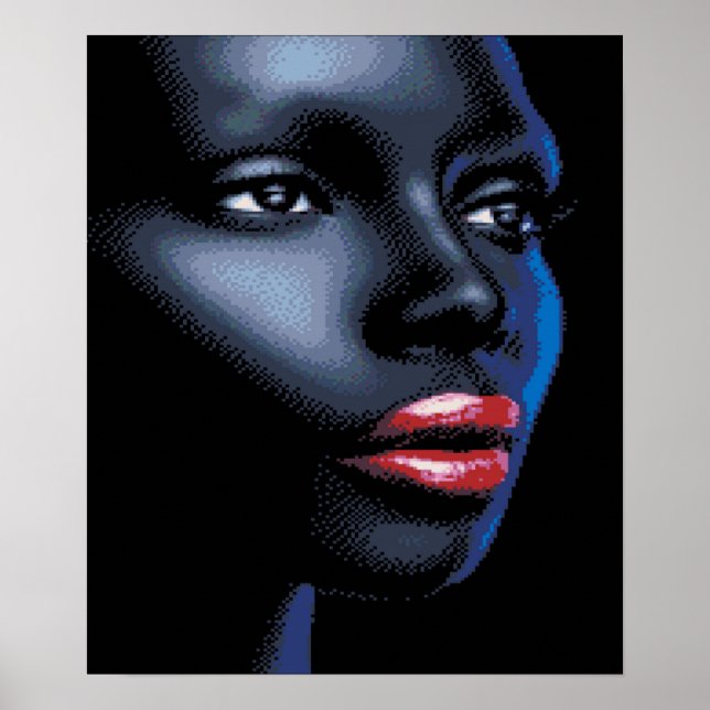 Poster de Arte de Mulher Africana (Frente)