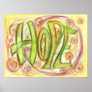 Poster de Arte de Palavra de Coragem Inspiracional