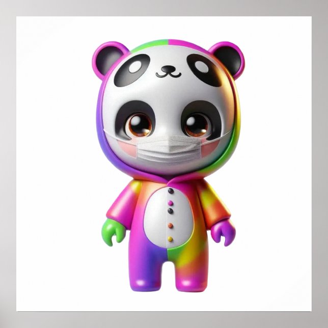 Pôster de Arte de Parede com Personagem de Boneca  (Frente)
