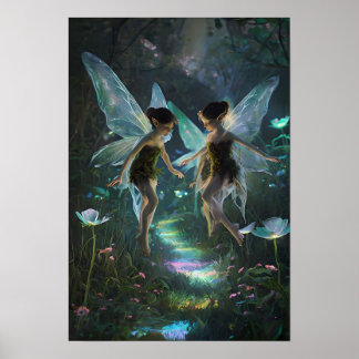 Pôster de Arte de Parede da Fada Mágica