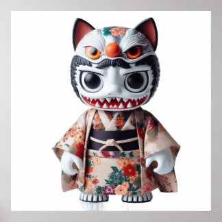 Pôster de Arte de Parede de Boneca Adorável para Q