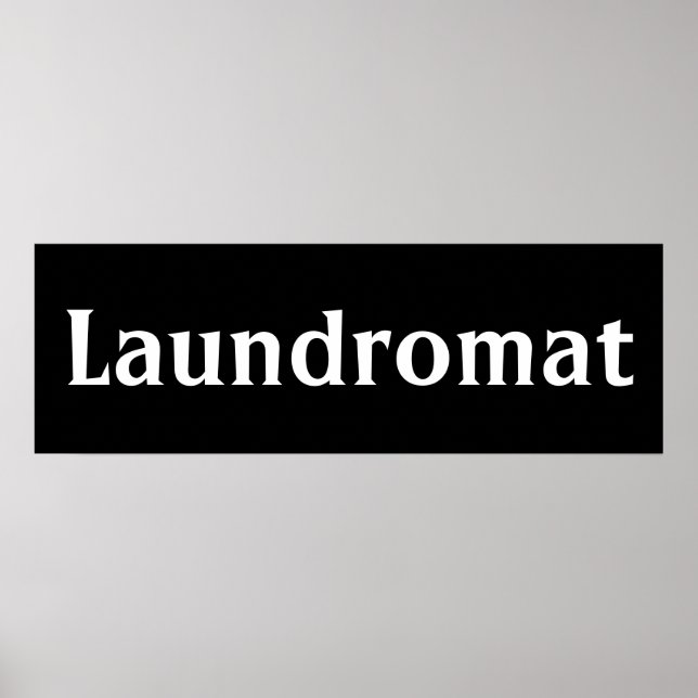 Poster de Arte de Parede Preta (Frente)