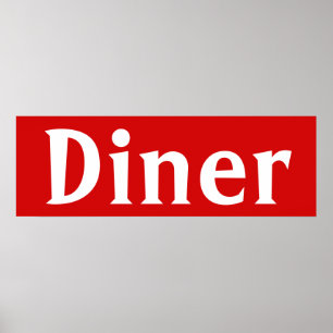 Poster de Arte de Parede Vermelho Brilhante