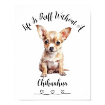 Poster de Arte de Pet Pet Chihuahua Personalizada