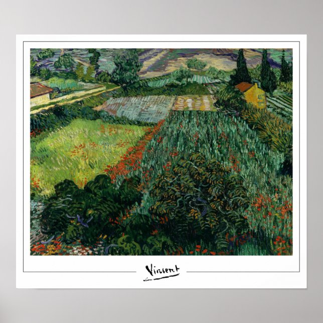 Pôster de arte de Vincent Van Gogh Zedign #55-2 (Frente)