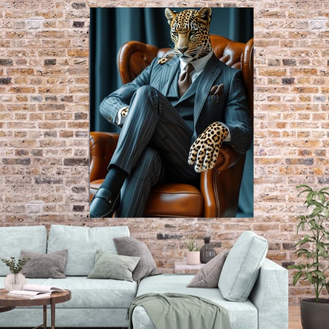 Pôster de Arte Digital de Leopardo Autoritário Fot (Criador carregado)