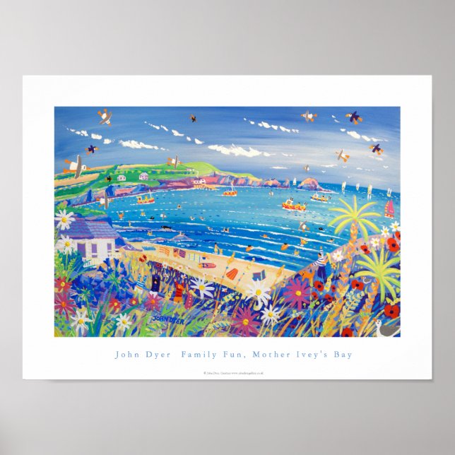 Poster de Arte: Diversão Familiar, Cornwall da Baí (Frente)