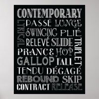 Poster de Arte do Metrô de Dança Contemporânea