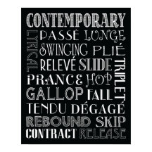 Poster de Arte do Metrô de Dança Contemporânea