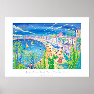 Poster de Arte: É muito legal em Nice, Côte d'Azur