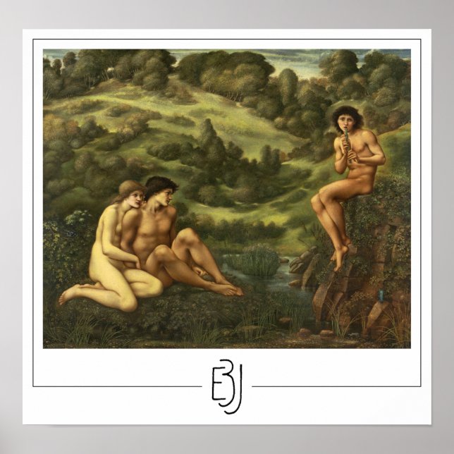 Pôster de Arte Edward Burne-Jones Zedign #2 (Frente)