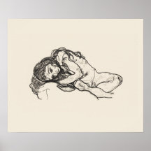 POSTER de ARTE: EGON SCHIELE: GAROTA 1918
