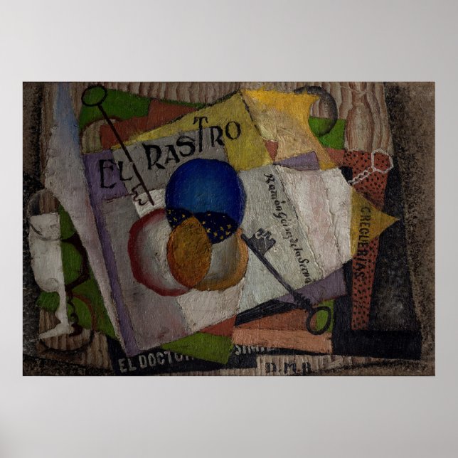 Poster de arte "El Rastro" de Rivera (Frente)