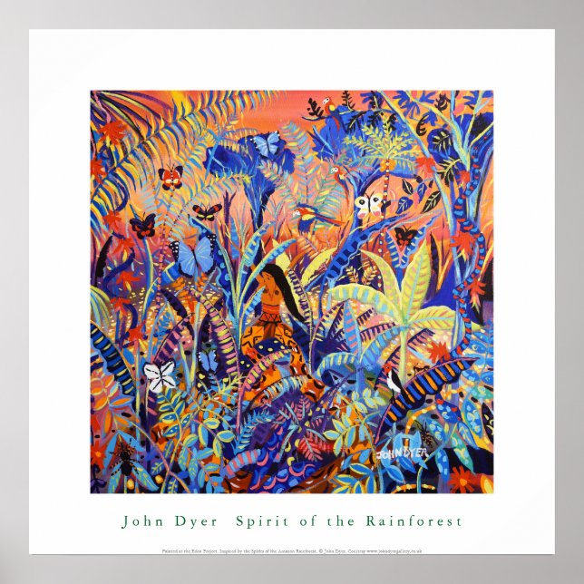 Poster de Arte: Espírito da Floresta Amazônica (Frente)