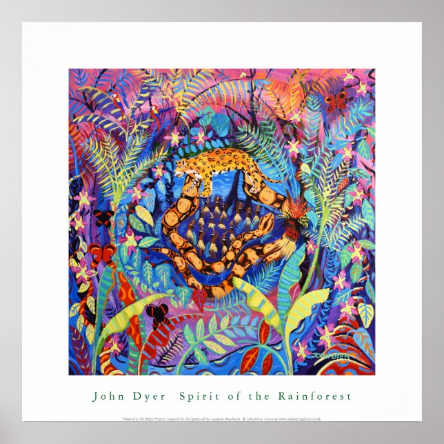Poster de Arte: Espírito da Floresta Amazônica (Frente)