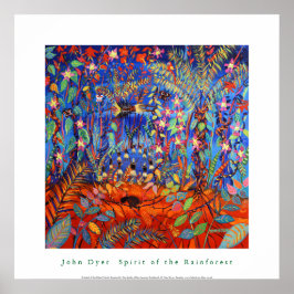 Poster de Arte: Espírito da Floresta Amazônica