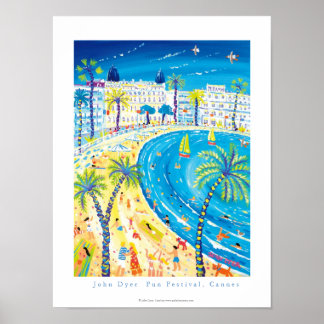 Poster de Arte: Festival de Diversão Cannes, Franç