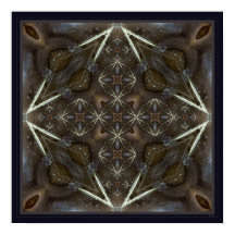 Poster de arte fractal gemstone gemstone