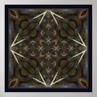 Poster de arte fractal gemstone gemstone