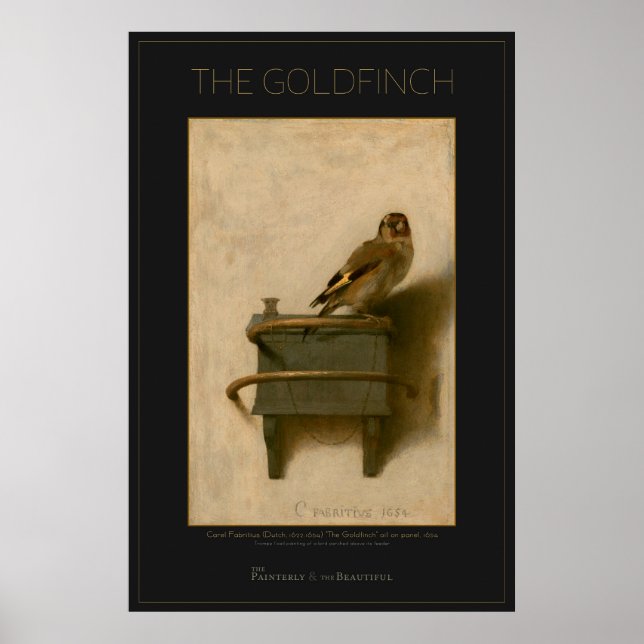 Poster de Arte Grande Goldfinch 24x36 (Frente)
