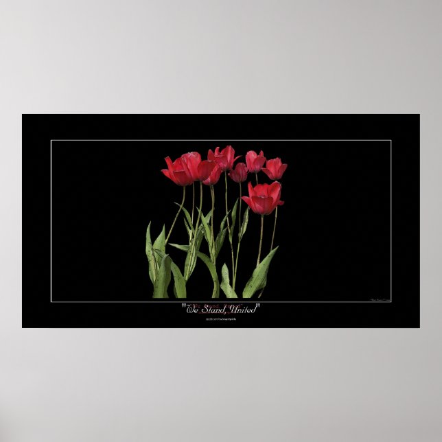 POSTER de Arte Inspiradora TULIPS RED (Frente)