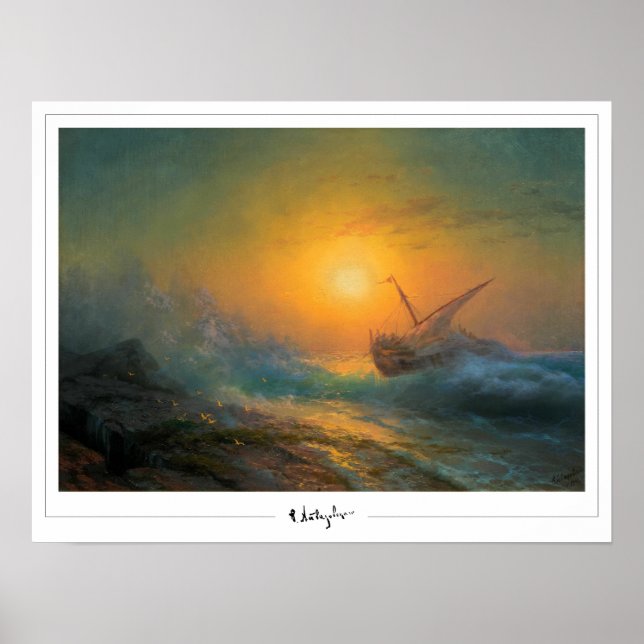 Pôster de arte Ivan Aivazovsky Zedign #363 (Frente)