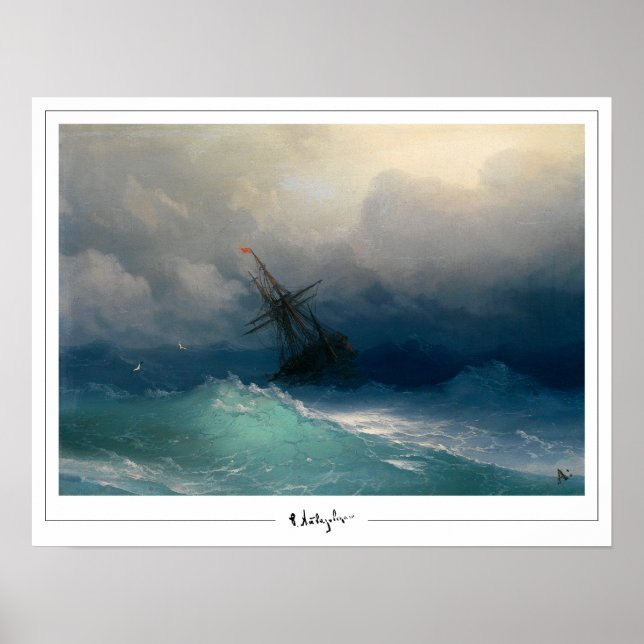 Pôster de arte Ivan Aivazovsky Zedign #405 (Frente)