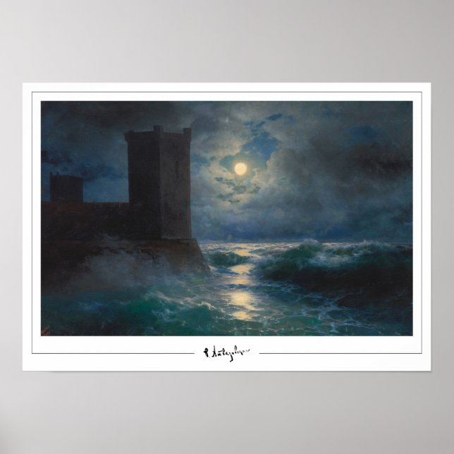 Pôster de arte Ivan Aivazovsky Zedign #473 (Frente)