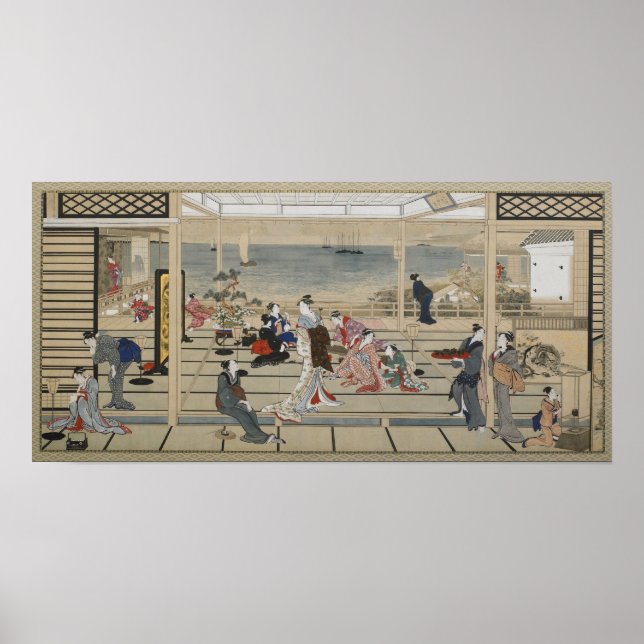 Poster de Arte Japonesa de Utamaro (Frente)