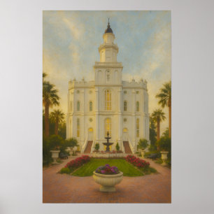 Pôster de Arte LDS™ Pintura do Templo de St. Georg