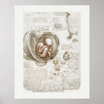 POSTER DE ARTE: LEONARDO DA VINCI : ESTUDO 1510 -