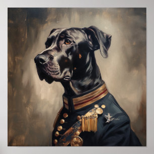 Pôster de Arte Militar Customizado de Grande Dane