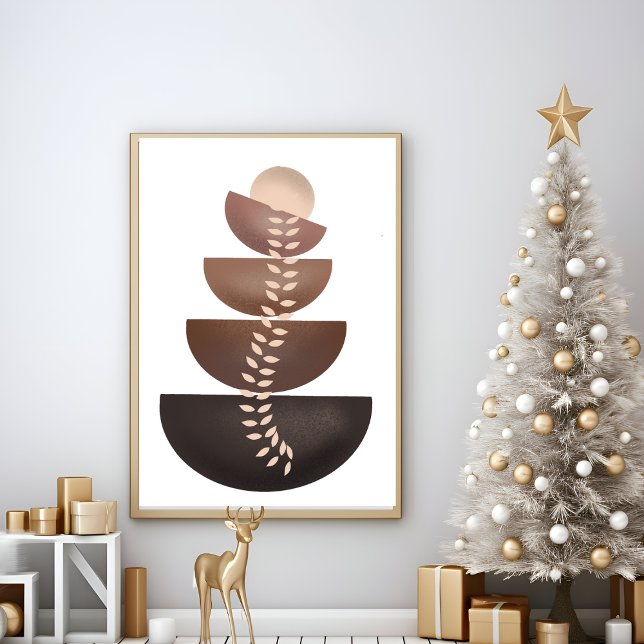 Poster de arte mínima mínima geométrica abstrato (Criador carregado)