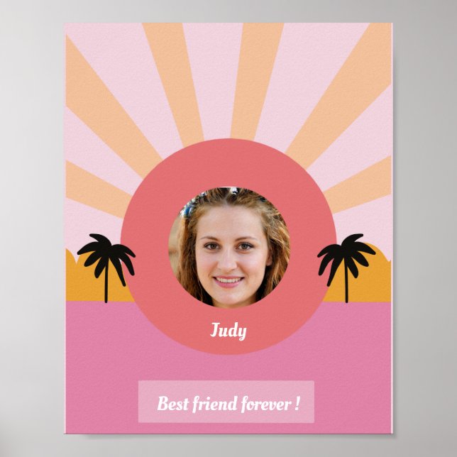 poster de arte moderno de foto personalizada do me (Frente)