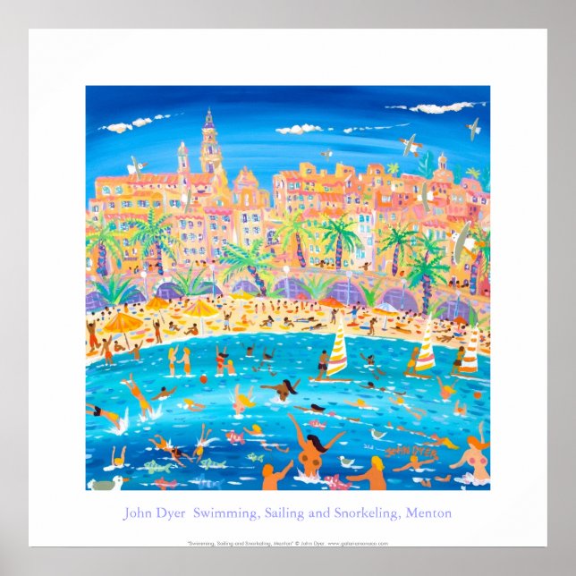 Poster de Arte: Nadação, Navegação e Snorkeling, M (Frente)