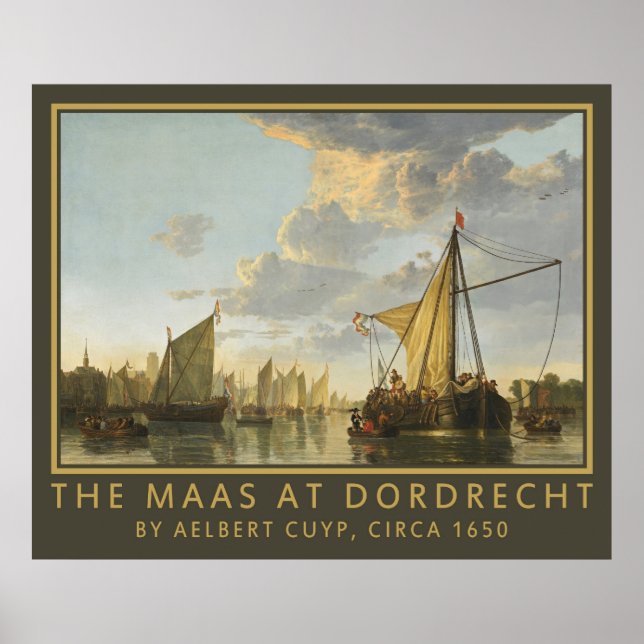 Poster de arte "O Maas" de Cuyp (Frente)