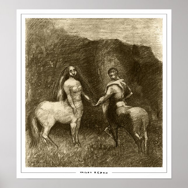 Pôster de arte Odilon Redon Zedign #573 (Frente)