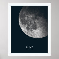Poster de Arte para Crianças da Lua Negra