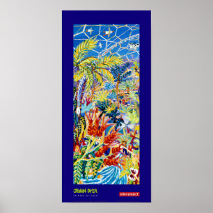 Poster de Arte: Pintor Azul do Éden