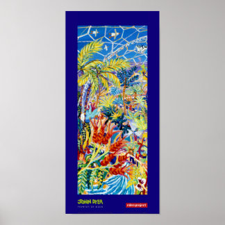Poster de Arte: Pintor Azul do Éden