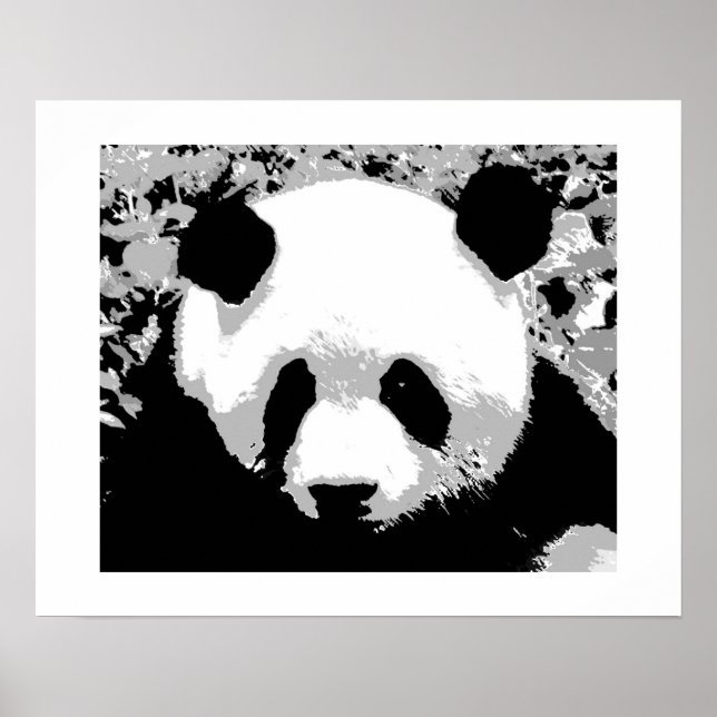 Pôster de Arte Pop Panda - Impressão de Pôsteres d (Frente)