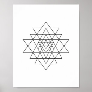 Poster de Arte por Muro de Geometria Sagrada no Sr