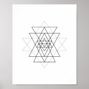 Poster de Arte por Muro de Geometria Sagrada no Sr