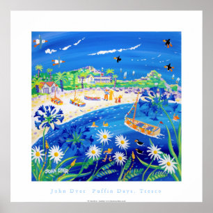 Poster de arte: Puffin days, Tresco